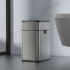 Mayflower smart one-button normally open induction stainless steel trash can large size suitable for kitchen, living room and office 15L