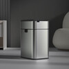 Mayflower smart one-button normally open induction stainless steel trash can large size suitable for kitchen, living room and office 15L