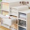 Straw Bear (DOCOXO) drawer-type storage box clothing storage storage box plastic transparent household storage box storage cabinet pure white medium size