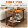 Shanshan Wood Art Sofa Side Table Simple Side Cabinet Coffee Table Small Table Simple Modern Living Room Home Side Table Balcony Small Square Table