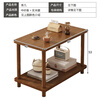 Shanshan Wood Art Sofa Side Table Simple Side Cabinet Coffee Table Small Table Simple Modern Living Room Home Side Table Balcony Small Square Table