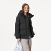 Tambor Down Jacket Women's Short Hooded Autumn and Winter Warm Jacket Thick 25 Years New 5530362D Black 160