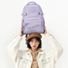 Hermes middle and high school student schoolbag casual backpack large capacity fashion backpack 15.6 inch computer bag purple