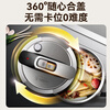 ASD pressure cooker 6L one-hand opening and closing pressure cooker 100KPa high pressure electromagnetic universal stainless steel color YS22B5WJ1