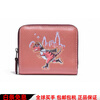 COACH Christmas gift Billfold Wallet Dinosaur Ski Graffiti City limited edition zipper leather money basic package (bag + dust bag)