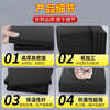 Widened glue-free eva foam board, thickened 60-degree foam board, rubber pad, wear-resistant, moisture-proof, thermal insulation cotton, black foam board material, car foot pad, flame retardant, glue-free - 10mm thick, black, 1 meter wide * 1 meter long