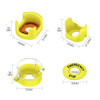 Kuishen Electric Power (KUICC) 22mm emergency stop switch protective seat emergency stop button protective cover with cover emergency protection ring to prevent operation protective cover with cover 1 piece