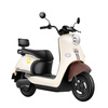 Sunra electric motorcycle Liman self-operated motorcycle 60v 5 lead-acid batteries 76km range large pedal electric car unisex battery car electric motorcycle brown