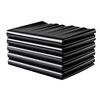 Hengyue Garbage Bag Large Thickened Home Kitchen Black Point Break Type Increased Commercial Office Property Storage 50x60 Flat Mouth Type 60*80CM (3 rolls, 45 pieces in total)