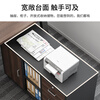 Xinyouliangjia Office Cabinet File Cabinet Storage Cabinet Movable Under Desk Lockable Low Cabinet Storage Cabinet T036 Black Oak Color 80cm
