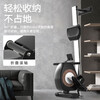Rowing machine home fitness equipment indoor magnetic control silent folding magnetic control resistance paddling exercise waist and abdomen black wood grain magnetic control silent rowing machine