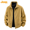 JEEP Jeep Jacket Men's Autumn and Winter Three-in-One Charge Top Workwear Polar Fleece Warm Men's Amber Gold 2XL
