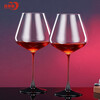 Green Apple Crystal Glass Red Bow Tie Red Wine Glass 460ML Two Elegant Burgundy Wine Goblets