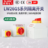 Load isolation switch SFD11 outdoor maintenance waterproof box LW42 three-phase rotary cut-off LW26 transfer switch 20A SFD11 4POFFON cut-off 4 groups