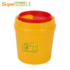 Supercloud Medical Sharps Box Round Multi-Specification Disposable Square Sharps Box Hospital Clinic Needle Storage Thickened Waste Storage Tube 1 Liter-Round