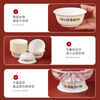 SHUANG YU disposable bowl thickened plastic bowl Bafanglaicai corn starch bowl 350ml*20 soup rice bowls