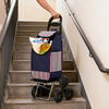 Hear the Time Grocery Shopping Cart Stair-Climbing Shopping Cart Home Convenient Small Cart for the Elderly Suitable for Stair-Climbing Artifact Six-Wheel Upgraded Model