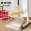 Pig bristle broom thickened household lightweight ultra-light dustpan wooden floor dust removal hair broom household pig bristle broom single pack