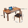 Yimi Love all solid wood computer desk desk simple study desk writing desk solid wood color 1m SZ-02