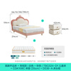 Lin's Home Children's Bed Princess Bed Double Bed Girl Sensor Light Suspended Bed Crib Single Bed Furniture Queen Bed TBC024 Genuine Leather | 100% Solid Wood Frame High Bed 1.2x2 Meters Bed + 20cm Spine Protector Mat (CKD103B)