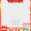 CHARLES&KEITH25 spring new style CK6-50770662 multi-card slot card bag gift box wallet coin purse for women Cream milk white