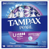 American Tampax pearl cotton strips with long catheter for sports and swimming, 34 pieces of pearls - long catheter - mixed 8 small 26 medium others