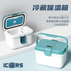 ICERS Eisens 6L medical PU insulated box camping refrigerator outdoor breast milk refrigerator meal delivery heat preservation with 6 ice bags