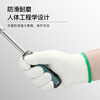 Gongpinxing Labor Protection Gloves Cotton Yarn Work Site Industrial Breathable Wear-Resistant Work Green Edge 50 Pairs