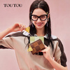 Toutou short multi-card slot biscuit coin purse large banknote holder birthday New Year gift storage card bag clutch bag for girlfriend