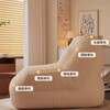 Lazy sofa can lie down and sleep in bedroom single small sofa small balcony living room reading leisure decompression nest chair Maple Leaf Brown