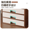 WANSHIJIA Desktop Storage Rack Workstation Desk Multi-Function File Cabinet Multi-Layer Drawer Cabinet Organizing Storage Box 03 Walnut Color