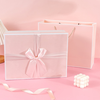 Le Sanhao Gift Box Empty Box Christmas Gift New Year's Day Birthday Gift Box Souvenir Packing Box Pink Bow Small 15*15*7.5 Pink Bow