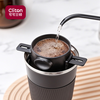 CLITON hand-brewed coffee filter cup drip-type household coffee pot stainless steel coffee filter with holder for 1-2 people