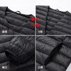 Huanghuai autumn and winter new men's down liner, high quality, fashionable, versatile, windproof and cold-proof, reversible inner jacket for men