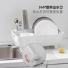 ROP drain rack imported from Japan household chopsticks plate and dish storage rack drain basket drain sink kitchen storage rack narrow white