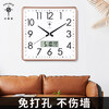 Polaris (POLARIS) wall clock living room silent 2026 new simple clock square clock modern fashion bedroom wall-mounted quartz clock gold (LCD model 33*32 cm) upgraded ultra-quiet movement