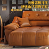 Sanskrit medieval style multi-functional leather electric reclining, sleeping and wall-mounted dual-purpose living room new straight-row sofa