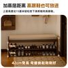 Jiayi solid wood shoe changing stool entry door high-end shoe wearing stool household shoe cabinet shoe rack integrated long bed end stool