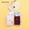 Toutou puppy passport holder wallet overseas travel document storage card bag birthday new year New Year's Eve gift for girlfriend