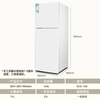 CHIGO small refrigerator mini small household refrigeration and freezing dual-purpose dormitory rental double-door office refrigerator energy-saving subsidy 108L white upgraded model first-class energy efficiency refrigeration and freezing