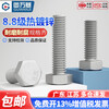 Guwanji Grade 8.8 hot-dip galvanized external hexagonal screws high-strength external hexagonal bolts iron tower hot-dip galvanized screw screws M16x55 5 pieces