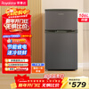 Royalstar 106 liter double door refrigerator energy-saving bass small household refrigerator mini dormitory rental compact does not occupy two days only about one kilowatt hour electric titanium dark gray BCD-106A176