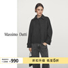 Massimo Dutti discount upgrade 2026 women's gray high-end short lapel woolen coat jacket 06456907 dark gray M (170/92A)
