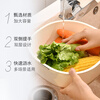 HOUYA double-layer drain basket, vegetable basket, kitchen drain basket, household multi-functional fruit basket, storage basket 10206945258042
