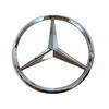 Litian is suitable for Mercedes-Benz three-point star logo A-class c-class e-class rear tail logo trunk car logo personalized modification logo decoration 9cm label Mercedes-Benz bright silver