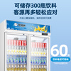 Polar Bear (BEIJIXIONG) Display Cabinet Refrigerator Freezer Commercial Beverage Cabinet Direct Cooling Air Cooling Direct Cooling Fresh Cabinet Supermarket Glass Door Refrigerator Vertical Beer Cabinet Single Door Circulation Air Cooling Blue and White Model (388L)