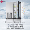 LG508 liter cross-door ice maker refrigerator with light-click see-through window fully automatic ice making air-cooled frost-free frequency conversion intelligent large-capacity refrigeration and freezing household F544MMB95D