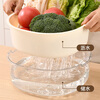 HOUYA double-layer drain basket, vegetable basket, kitchen drain basket, household multi-functional fruit basket, storage basket 10206945258042