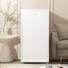 Haier air-cooled frost-free vertical freezer freezer for home use without defrosting freezer refrigeration and freezing dual-purpose fresh-keeping cabinet deep cooling quick-freezing partition storage living room office single temperature refrigerator artistic picture frame appearance | four-zone fine storage 151L 151GHW9