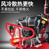 Yuyingzhifu small micro tillage machine agricultural gasoline rotary tillage machine Zongshen power tillage machine for the elderly special plowing and weeding rotary tillage machine four-stroke four-row loosening wheel